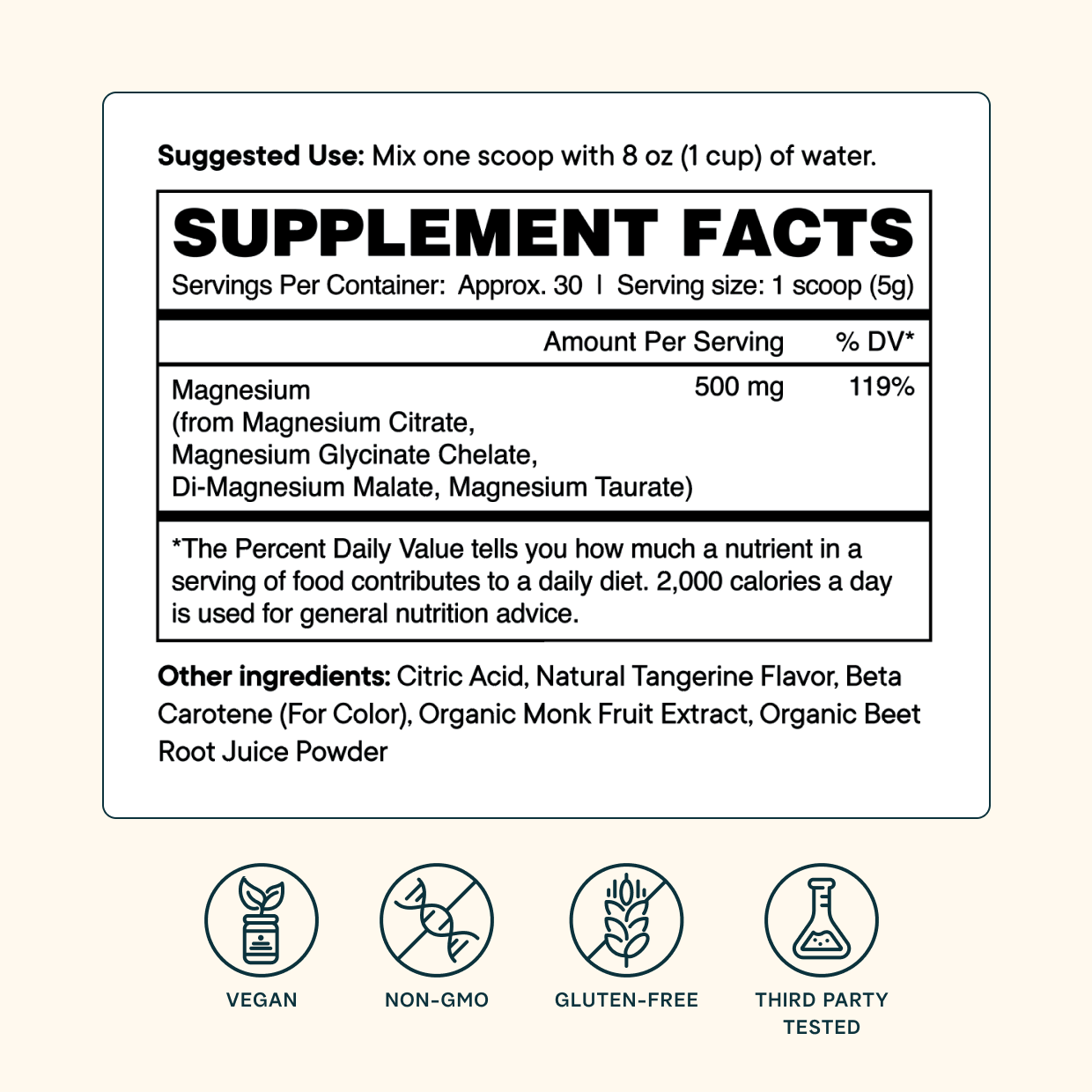 4-in-1 Magnesium Powder Supplement